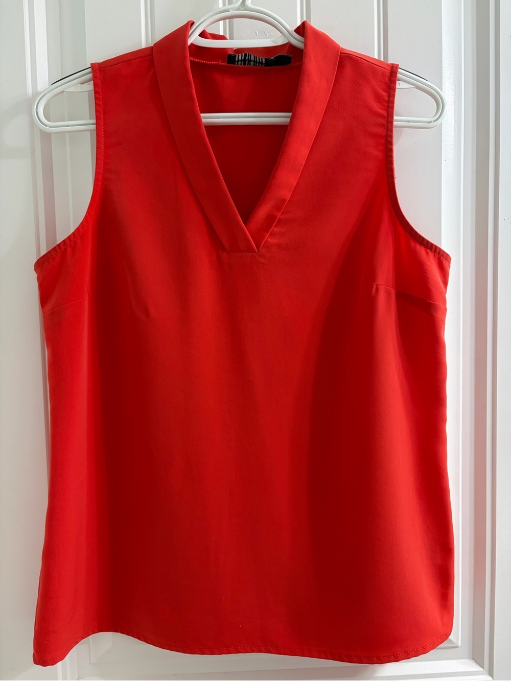 The Limited Dark Orange V-Neck Sleeveless Camisole